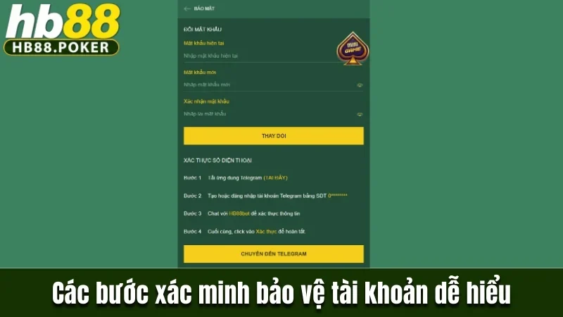 Cách xác minh 2 bước để bảo vệ tài khoản HB88 dễ hiểu