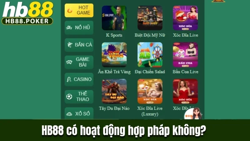 HB88 có hoạt động hợp pháp không?