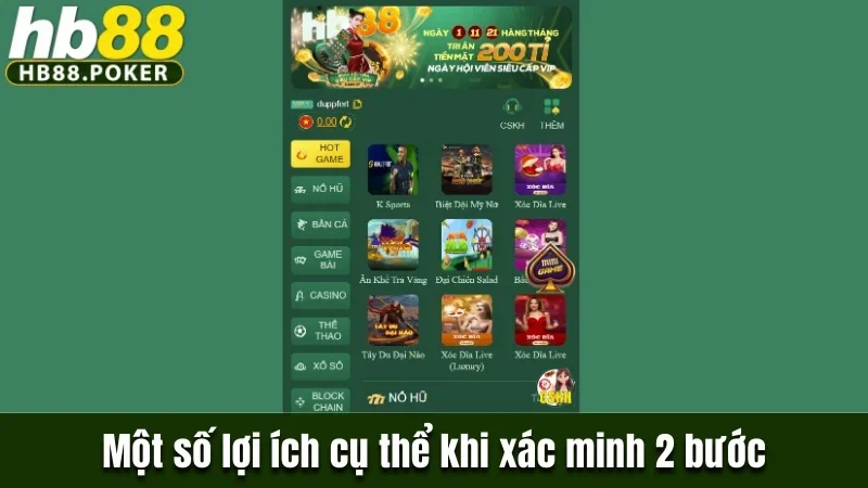 Một số lợi ích cụ thể khi xác minh 2 bước